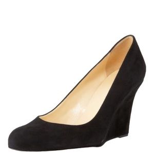 KATE SPADE Round-Toe Black Wedge Pumps Size 9